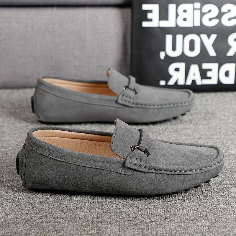 Leonardo Suede Bit Loafers