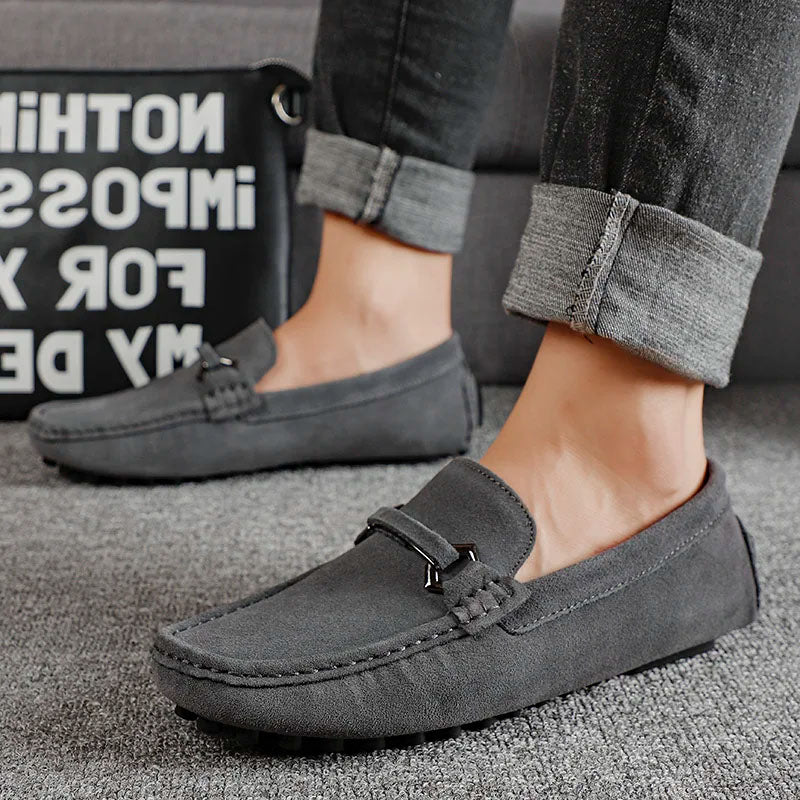 Leonardo Suede Bit Loafers