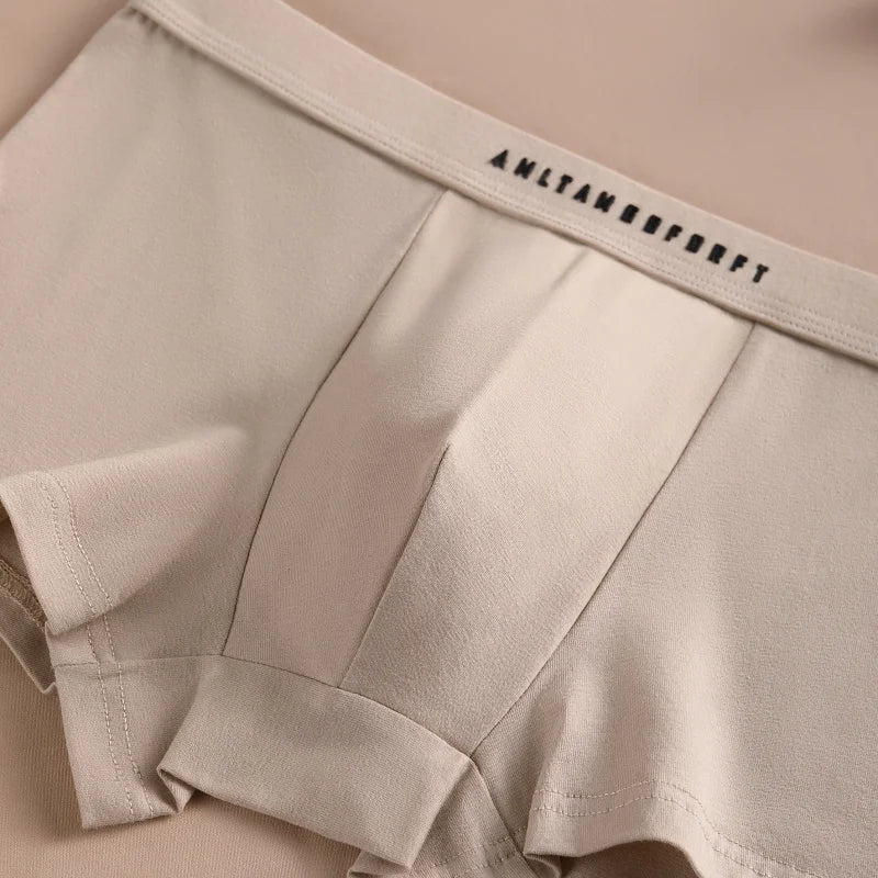 Men’s Cotton Boxer Shorts with Letter Print