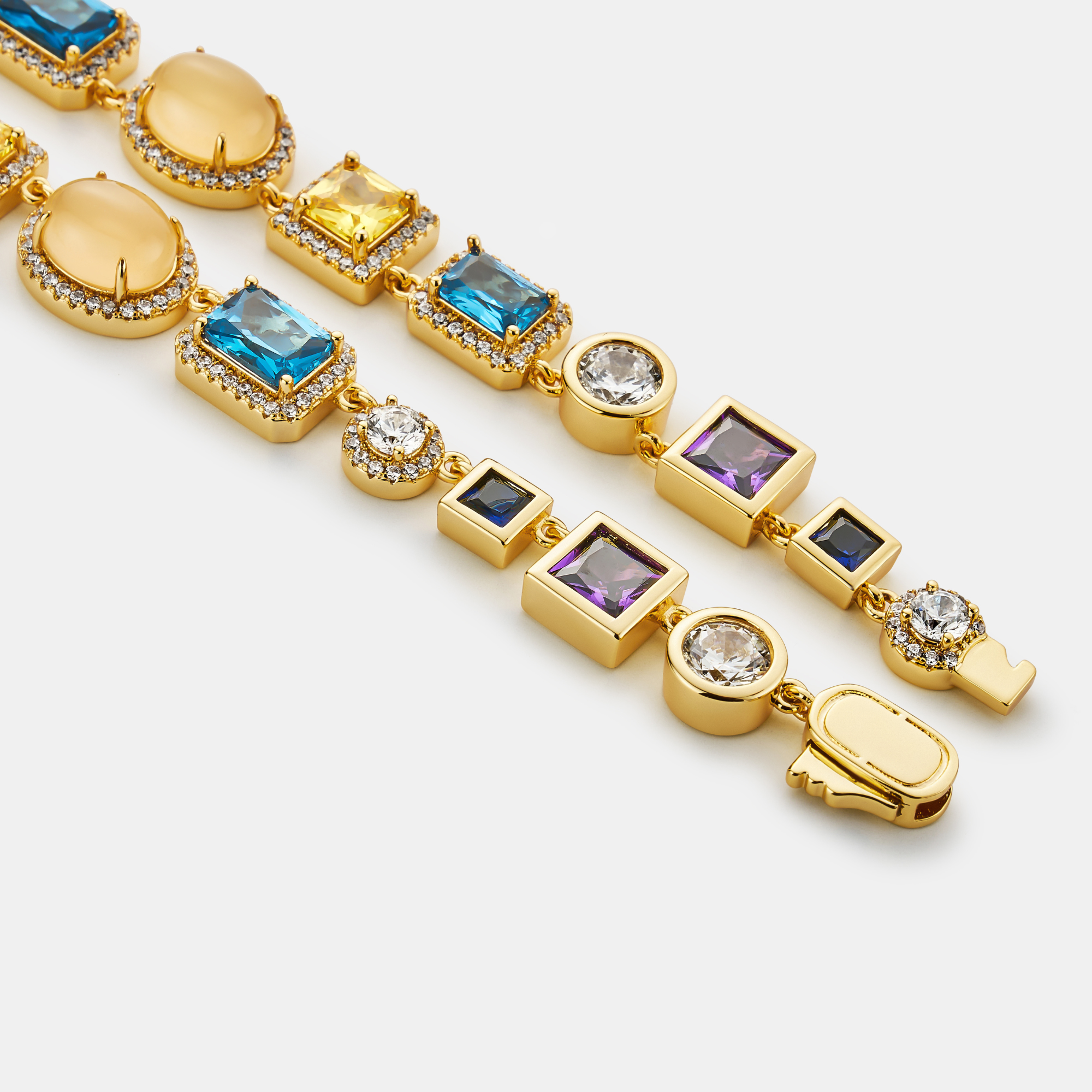 Saphir-Edelsteinkette (Gold)