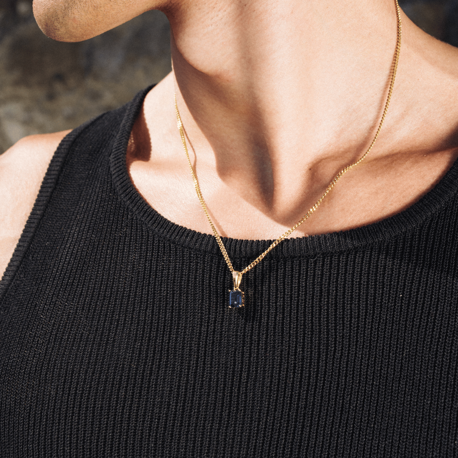 Saphiranhänger (Gold)