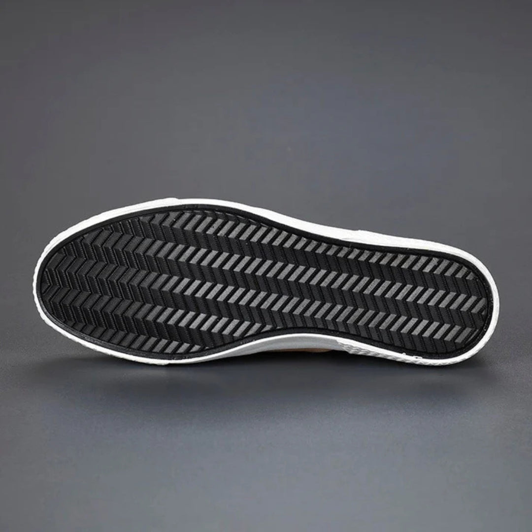 Constantino Panelled Leather Slip-Ons