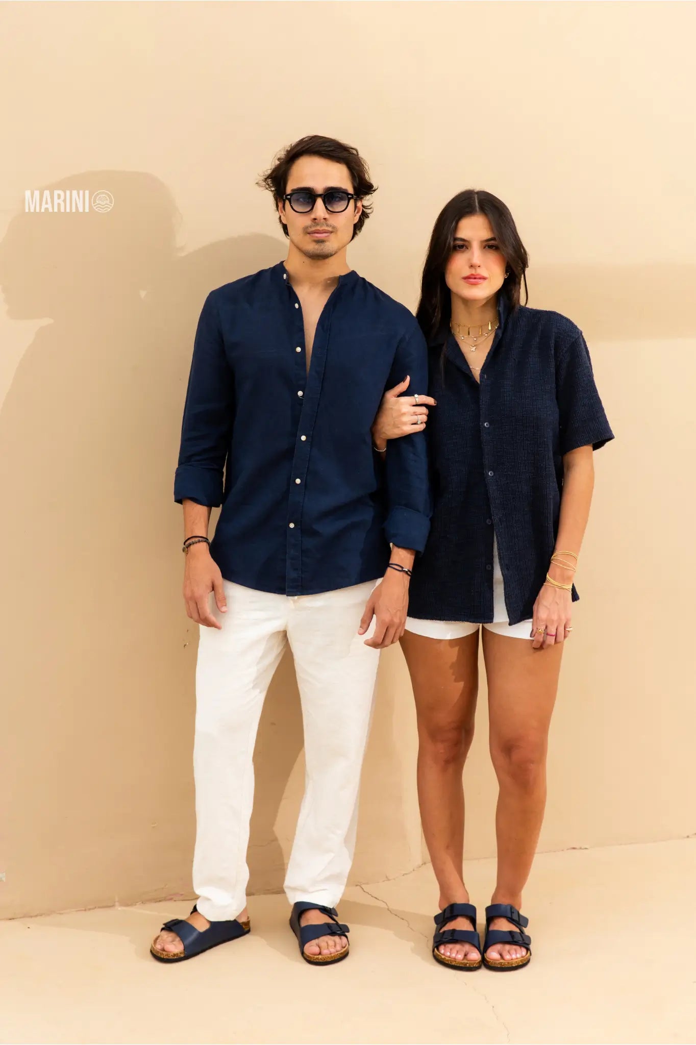 Maibulun Leather Sandal - Blue