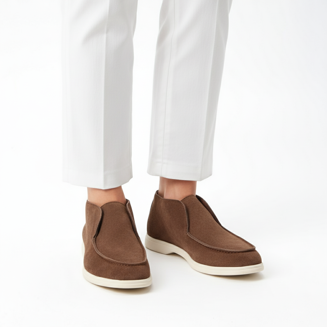 High Suede Loafers