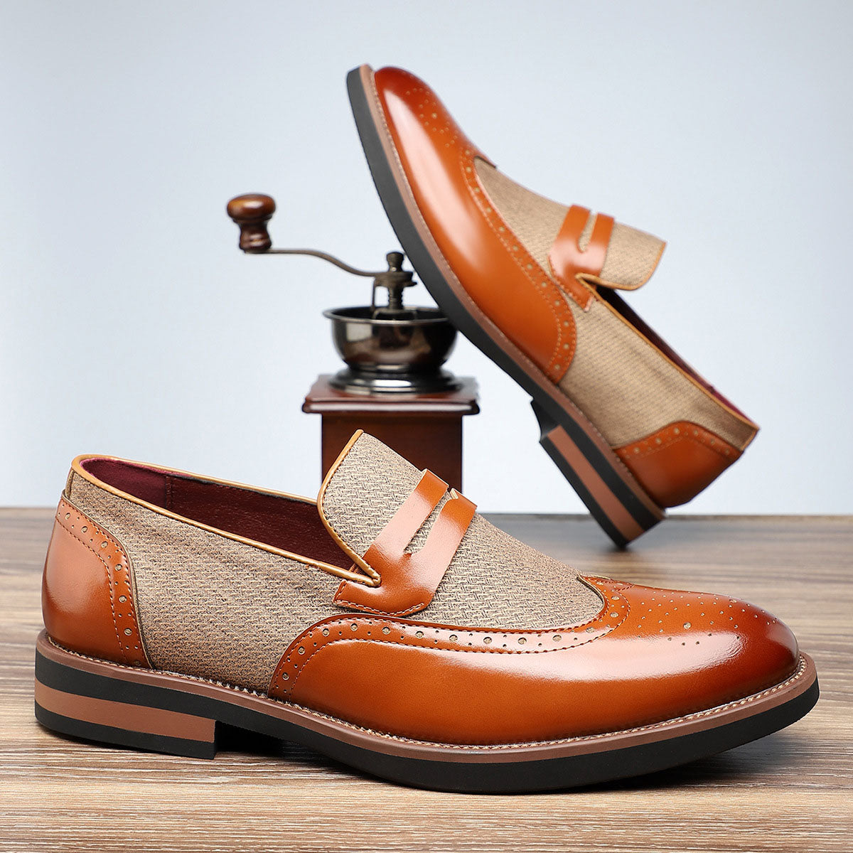 Gianni Leather Penny Loafers