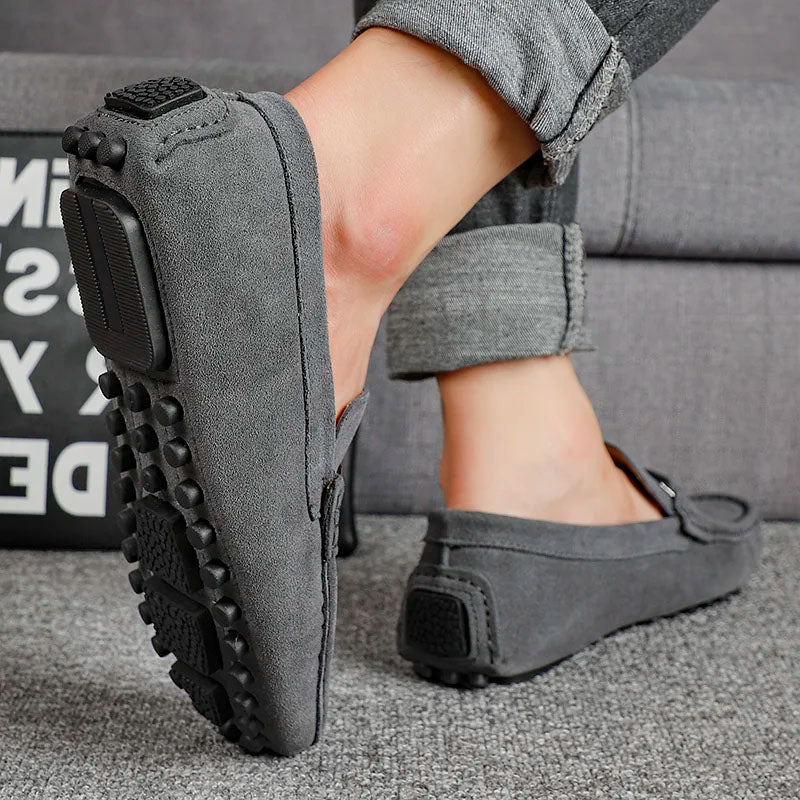 Leonardo Wildleder-Loafer mit Bit-Detail