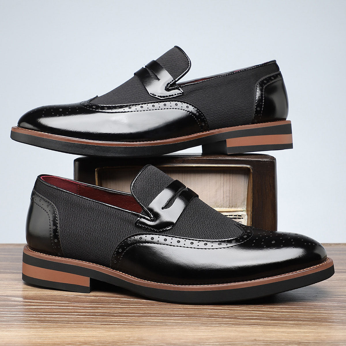 Gianni Leather Penny Loafers