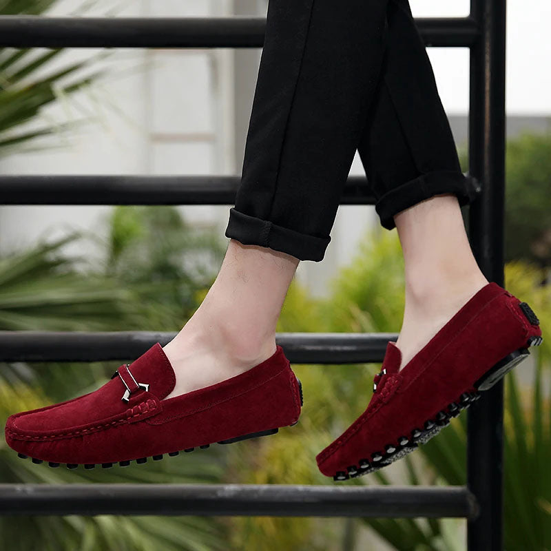 Leonardo Suede Bit Loafers
