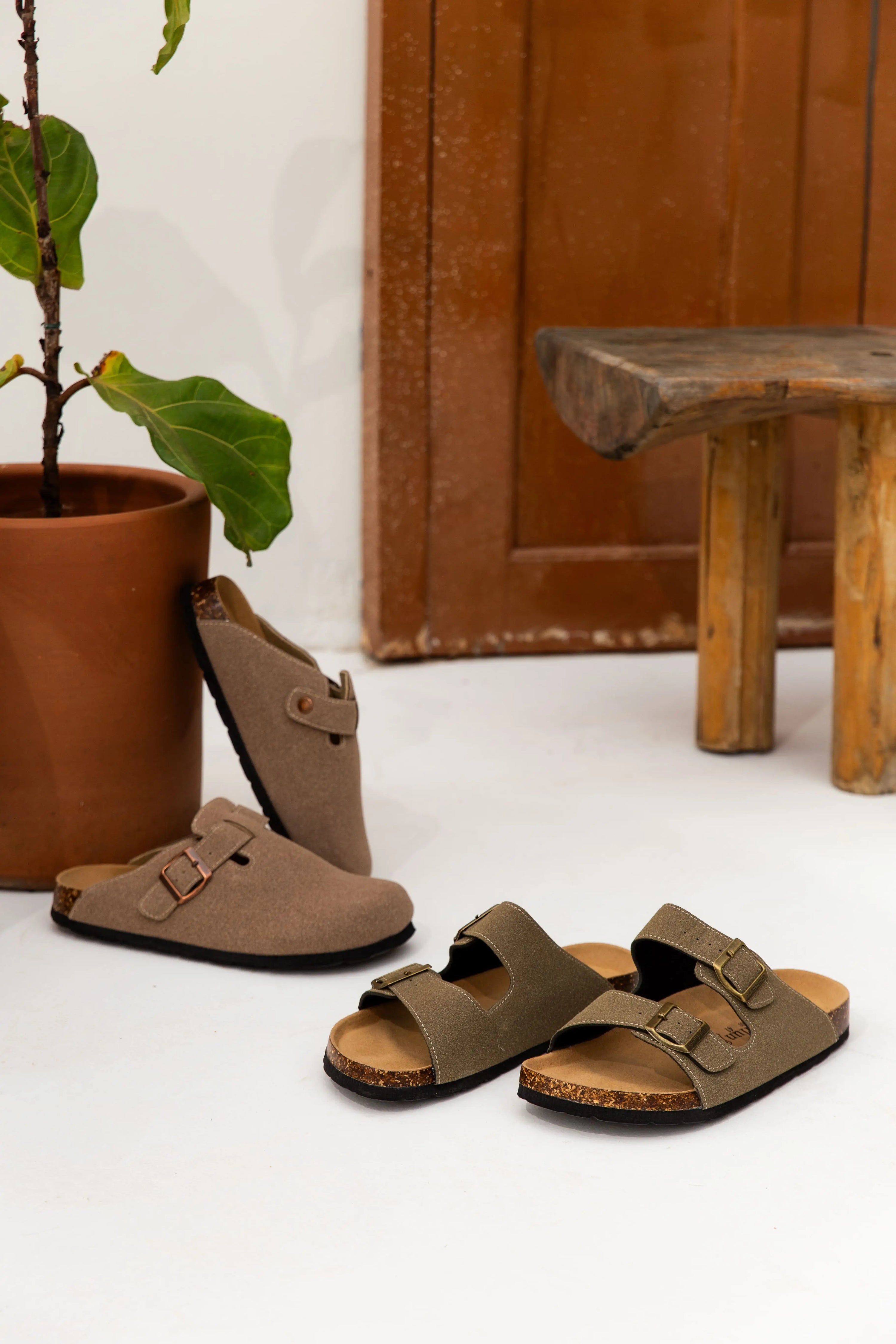 Maibulun Suede Sandal - Moss Green