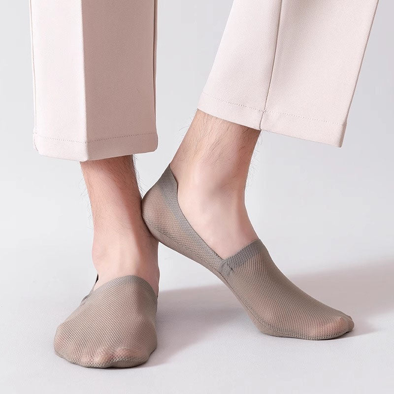 Enzo Cotton Mesh No-Show Socks