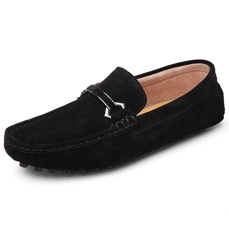 Leonardo Wildleder-Loafer mit Bit-Detail
