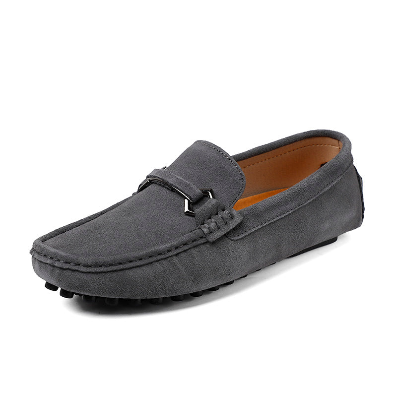 Leonardo Wildleder-Loafer mit Bit-Detail