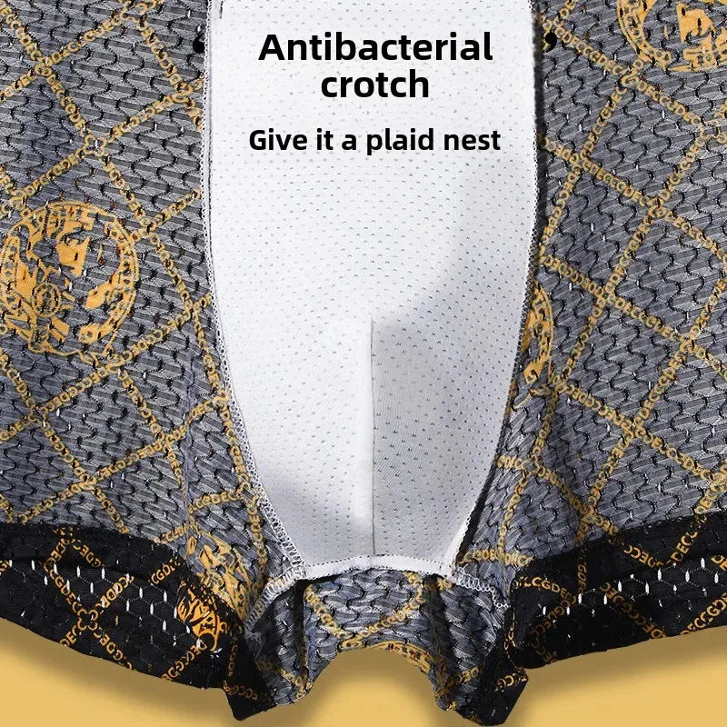 Men’s Ice Silk Mesh Boxer Shorts