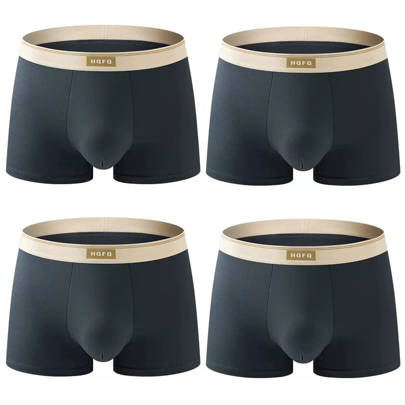 Men’s Breathable Polyester-Spandex Boxer Shorts