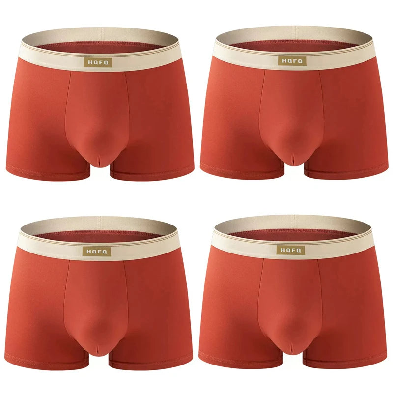 Men’s Breathable Polyester-Spandex Boxer Shorts