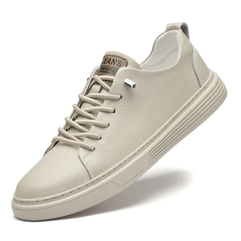 Men’s Genuine Leather Casual Lace-Up Shoes