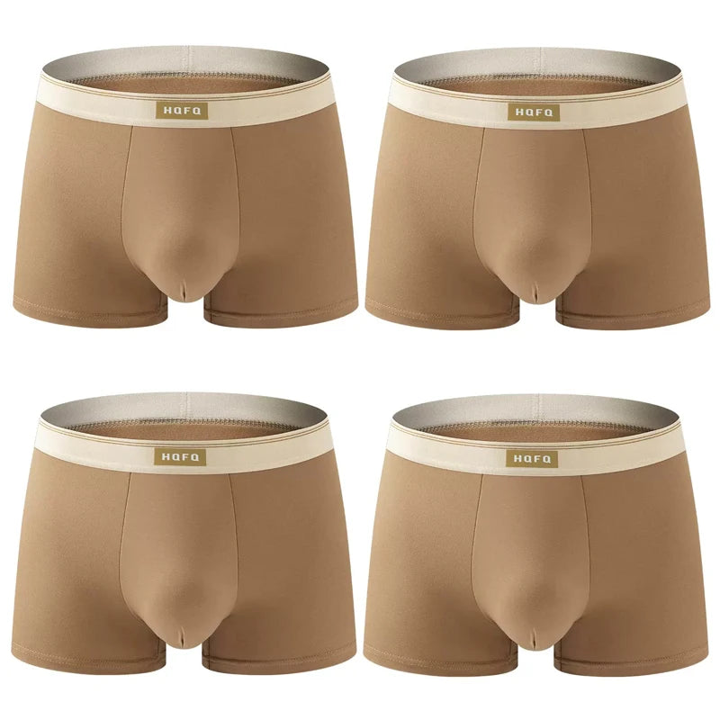 Men’s Breathable Polyester-Spandex Boxer Shorts