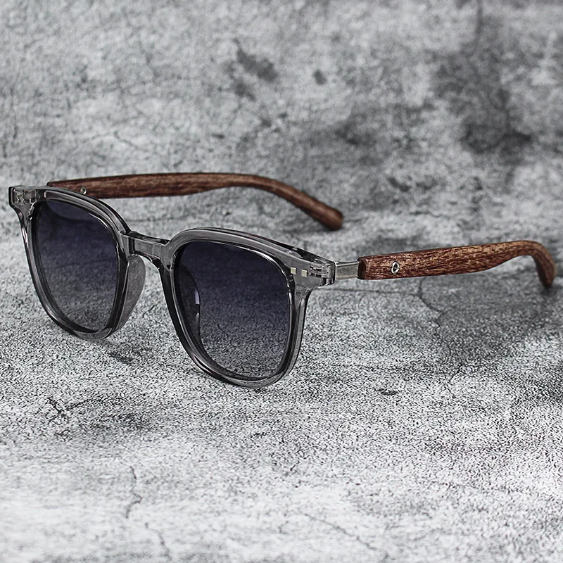 Polarized Wood Grain Sunglasses