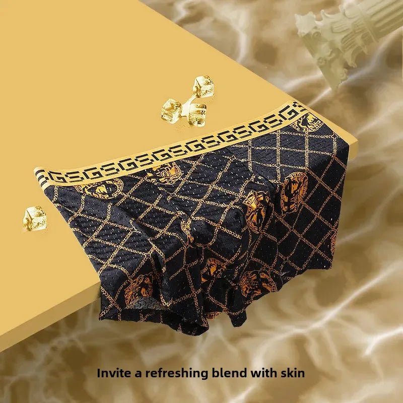 Men’s Ice Silk Mesh Boxer Shorts