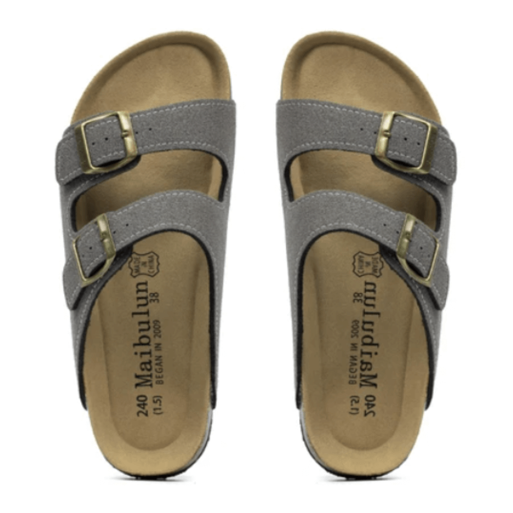 Maibulun Suede Sandal - Gray