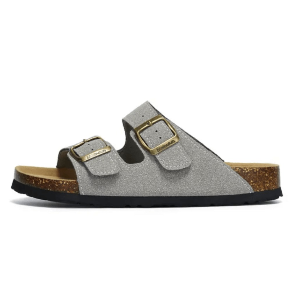 Maibulun Suede Sandal - Light Gray