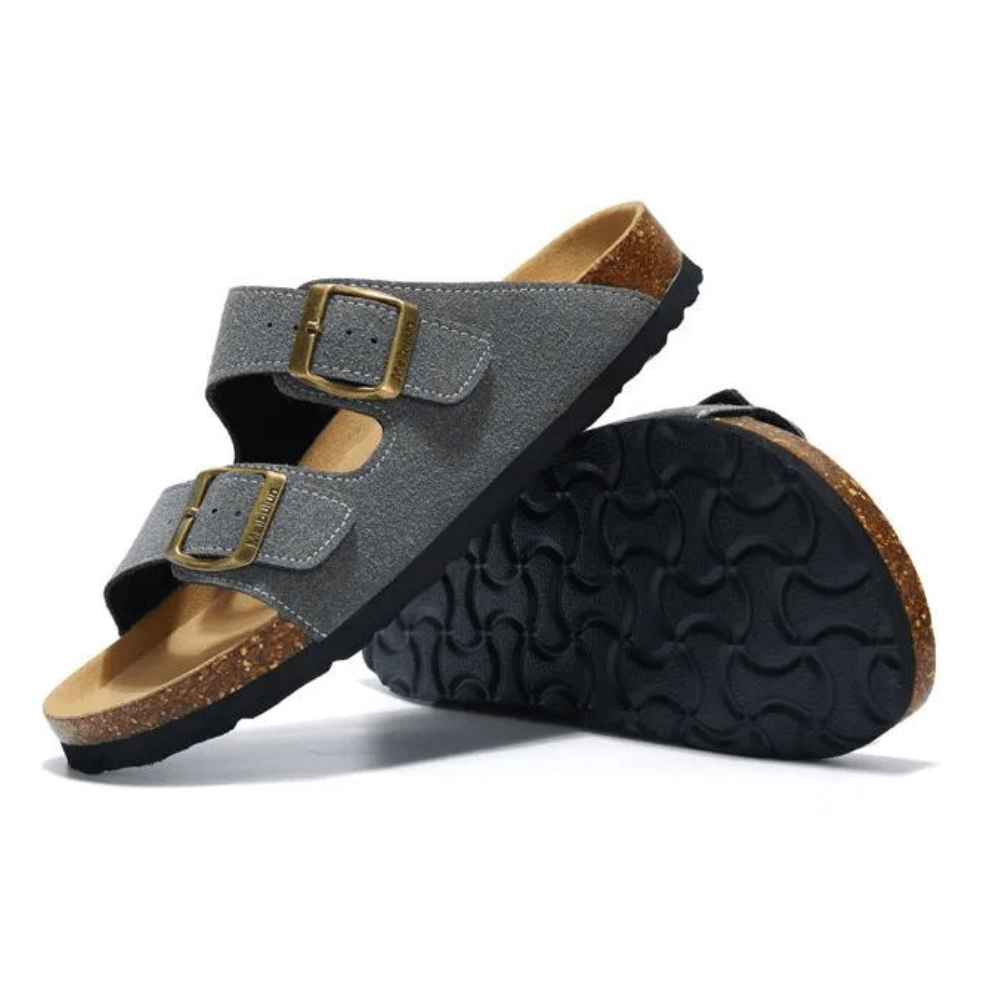 Maibulun Suede Sandal - Gray