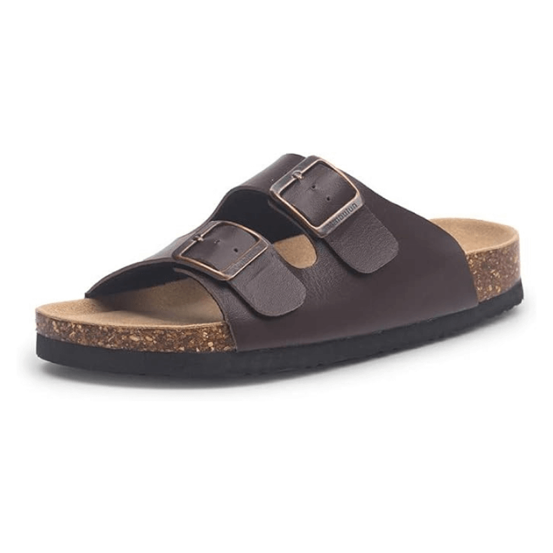 Maibulun Leather Sandals - Brown