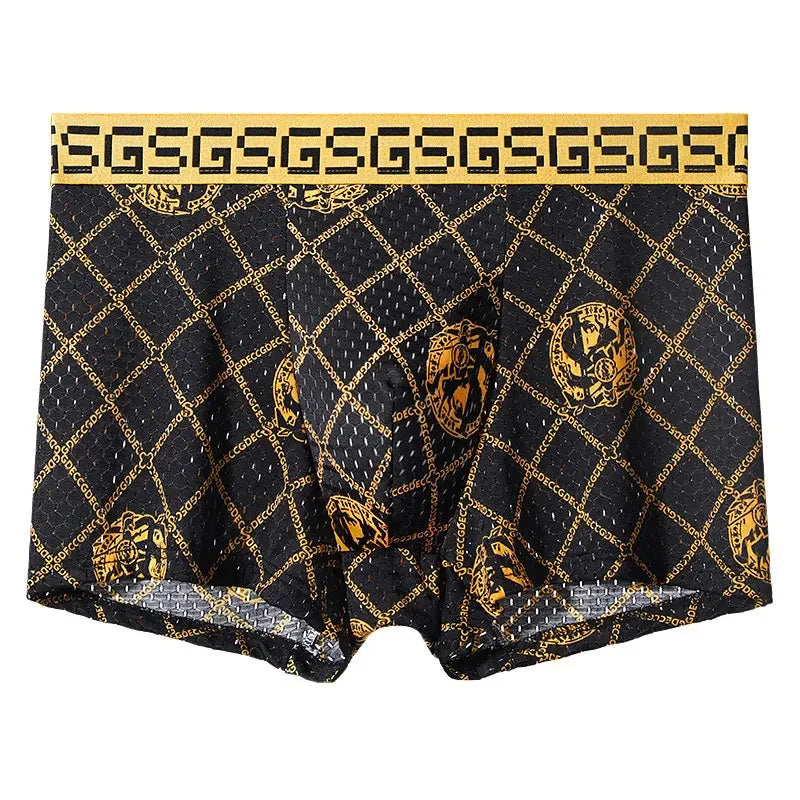 Men’s Ice Silk Mesh Boxer Shorts