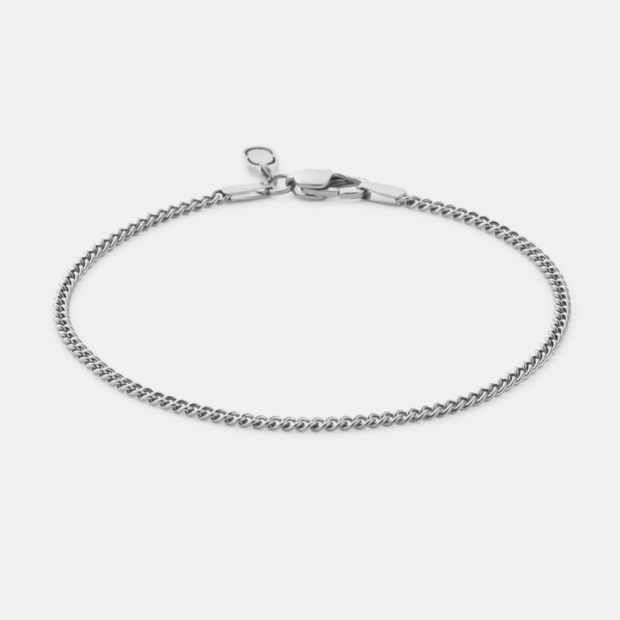 Kubanisches Armband (Silber) 2 mm