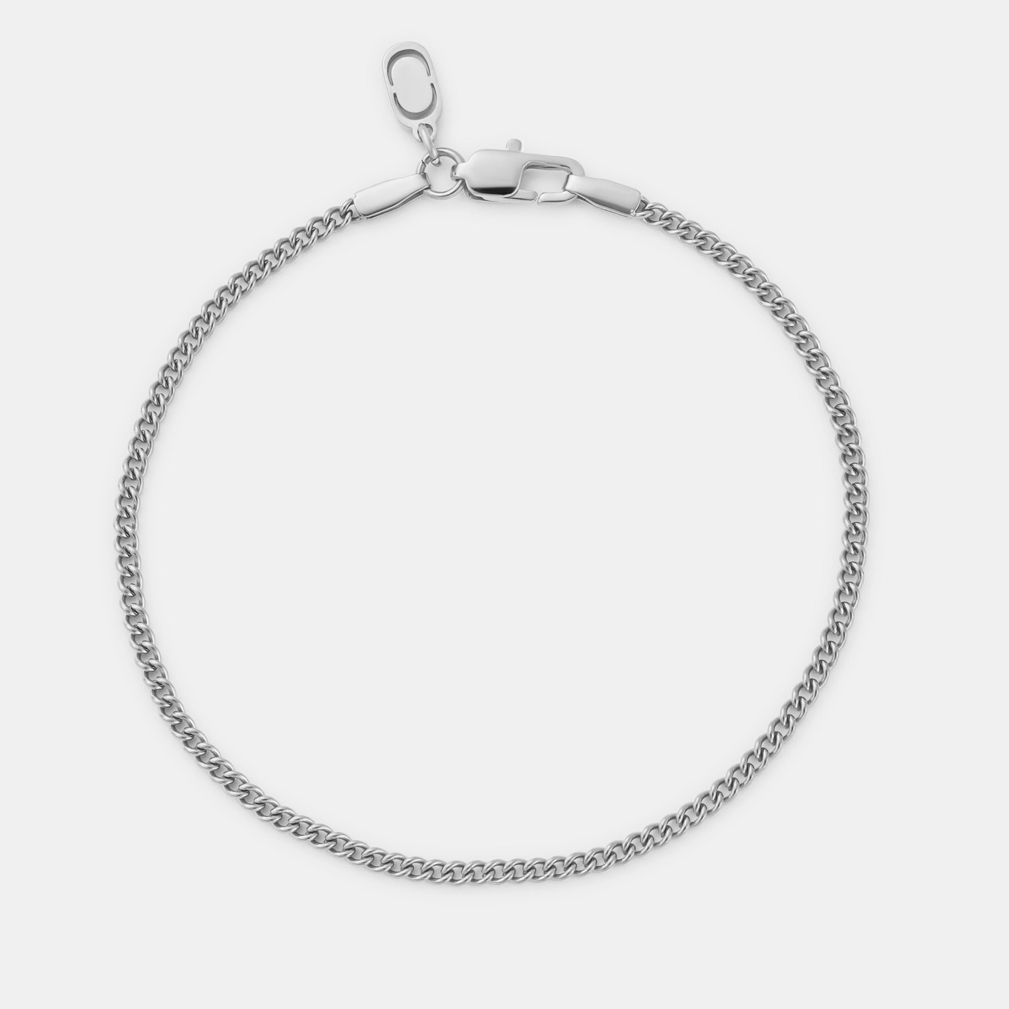 Kubanisches Armband (Silber) 2 mm