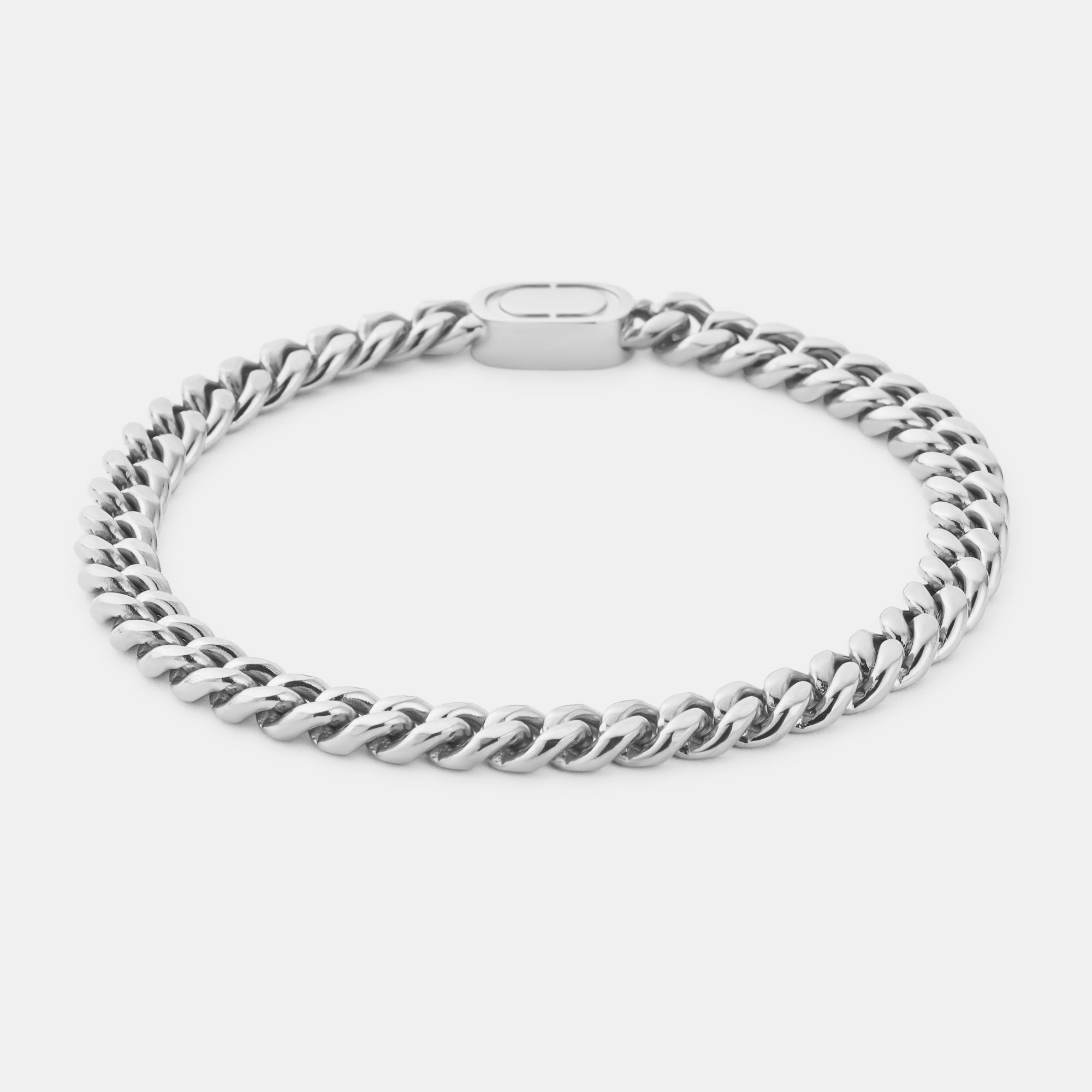 Kubanisches Armband (Silber) 6 mm
