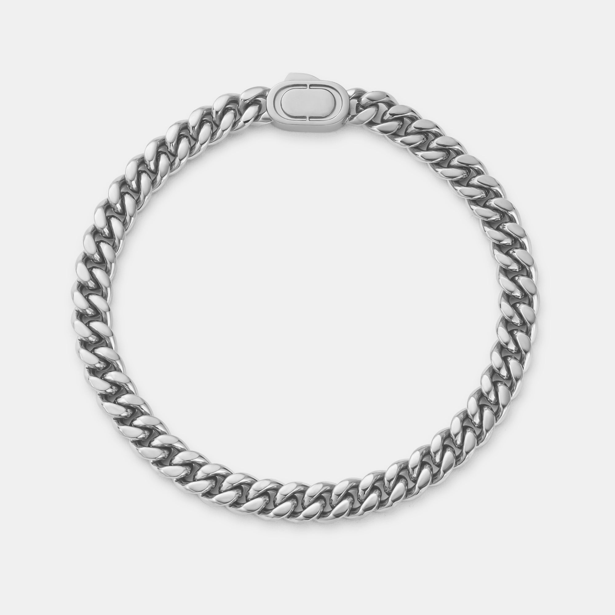 Kubanisches Armband (Silber) 6 mm
